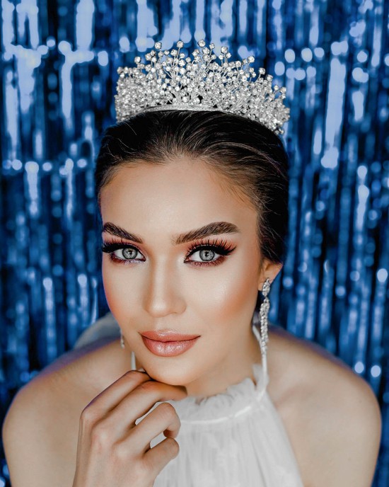 MELANIE Zirkon Taşlı Gelin Tacı