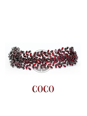 COCO Zirkon Taşlı Kına Tacı ve Kına Saç Aksesuarı
