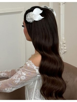 NIA 4'LÜ ÇİÇEK KUMAŞ SAÇ AKSESUARI