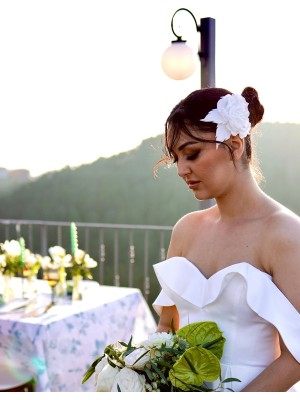 ROSE KUMAŞ SAÇ TOKASI
