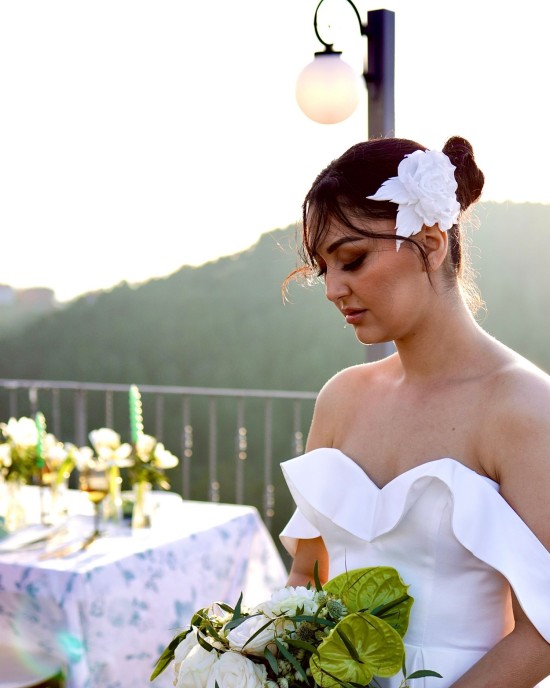 ROSE KUMAŞ SAÇ TOKASI