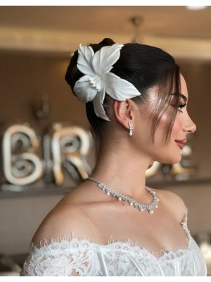 LILYUM KUMAŞ ÇİÇEK SAÇ AKSESUARI