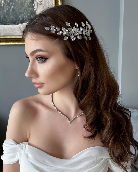 HEELS SEDEF VE ZİRKON TAŞLI SAÇ AKSESUARI