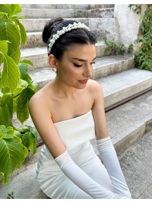 DALIA İNCİ VE ZİRKON TAŞLI SAÇ AKSESUARI