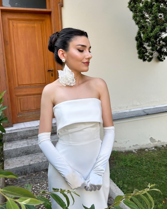 CHOKER ROSE KUMAŞ ÇİÇEK