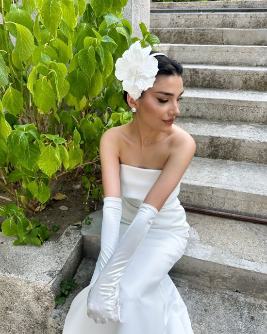 LUCIELLE KUMAŞ ÇİÇEKLİ SAÇ BANDI
