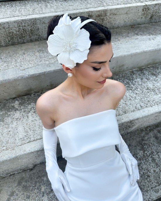 LUCIELLE KUMAŞ ÇİÇEKLİ SAÇ BANDI
