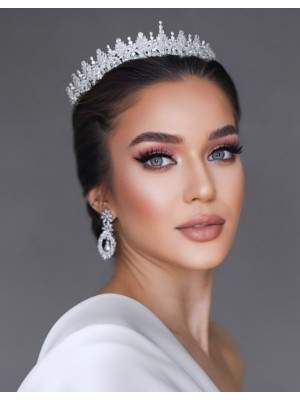 LEXY ZİRKON TAŞLI GELİN TACI