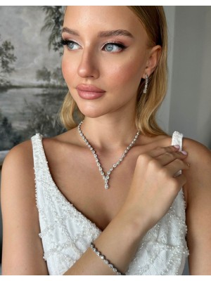 DAPHNE PIRLANTA MONTUR ZİRKON TAŞLI SET