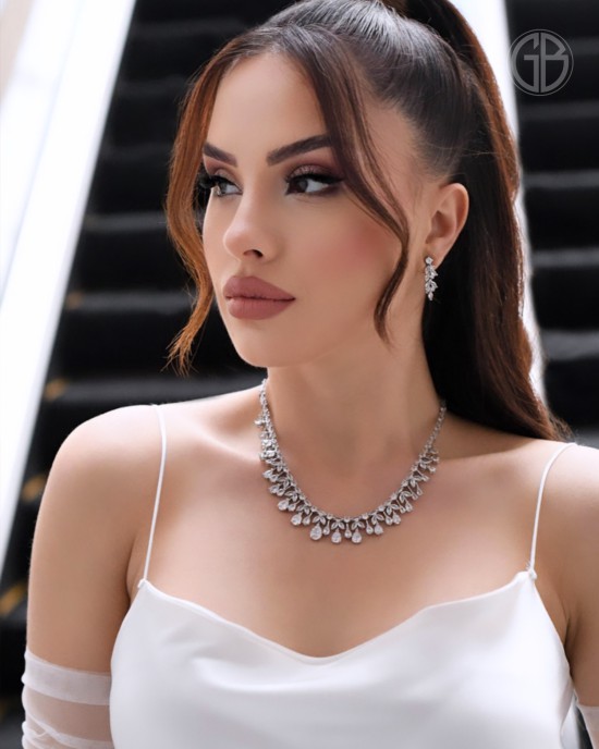 ACRUX PIRLANTA MONTUR GÜMÜŞ ZİRKON TAŞLI SET