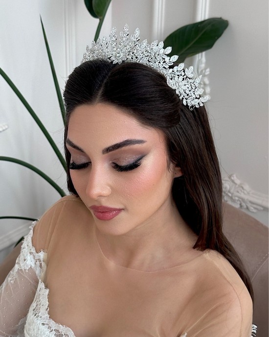MARLENE Zirkon Taşlı Gelin Tacı MARLENE Zirkon Taşlı Gelin Tacı